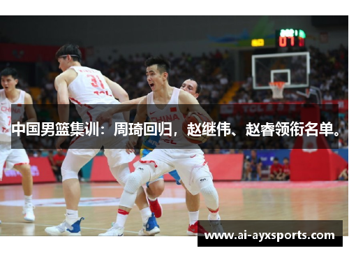 中国男篮集训:周琦回归,赵继伟、赵睿领衔名单。 中国男篮集训:周琦回归,赵继伟、赵睿领衔名单。